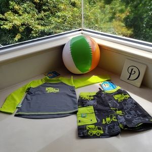 Boys Swimwear Size: 18 Months Swimwear Shirt & Shorts Bundle NWT
